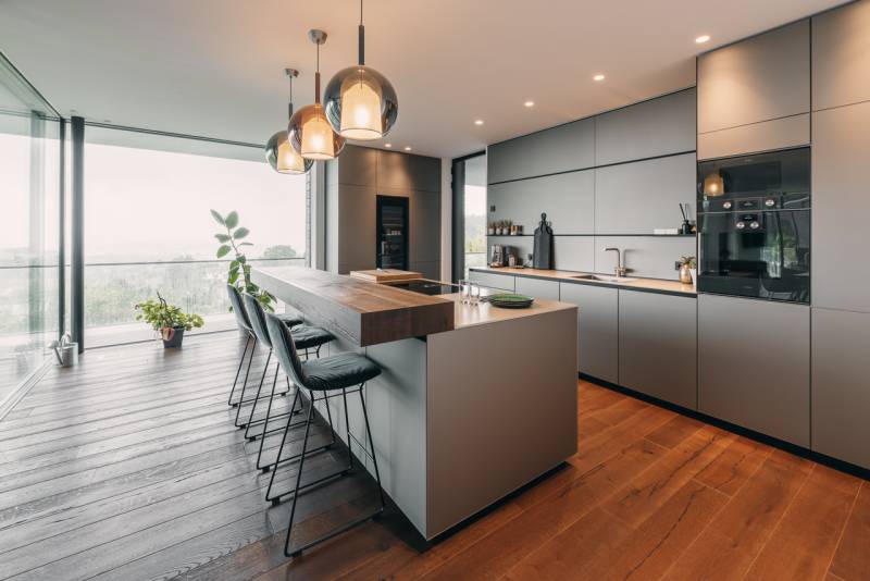 Installation de cuisine de luxe contemporaine clé en main Next125 à Nîmes près d'Uzès