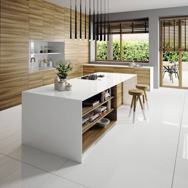 Plan de travail en quartz Silestone iconic white sur Nîmes dans le Gard