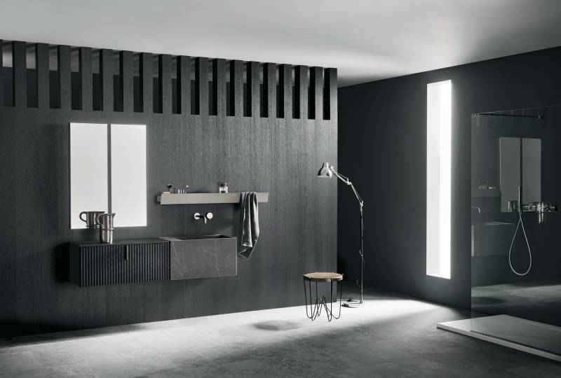 Salle de bain haut de gamme italienne modèle code wave chez Showroom443 à Nîmes dans le Gard