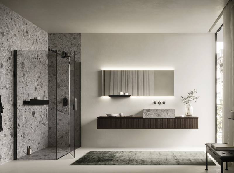 Panneau mural étanche et plan de toilette pour salle de bain design à Nîmes