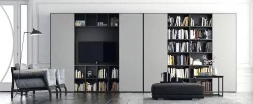 Bibliothèque sur mesure avec portes battantes Jotajotape sur Nîmes près d'Uzès