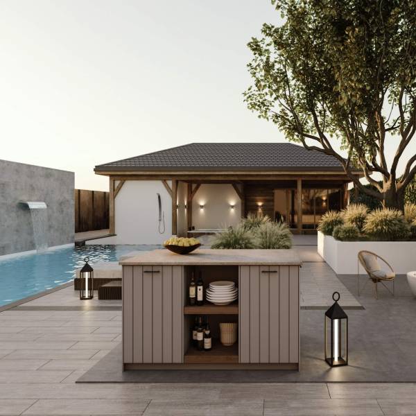 Cuisine extérieure toute équipée haut de gamme chez Showroom443 