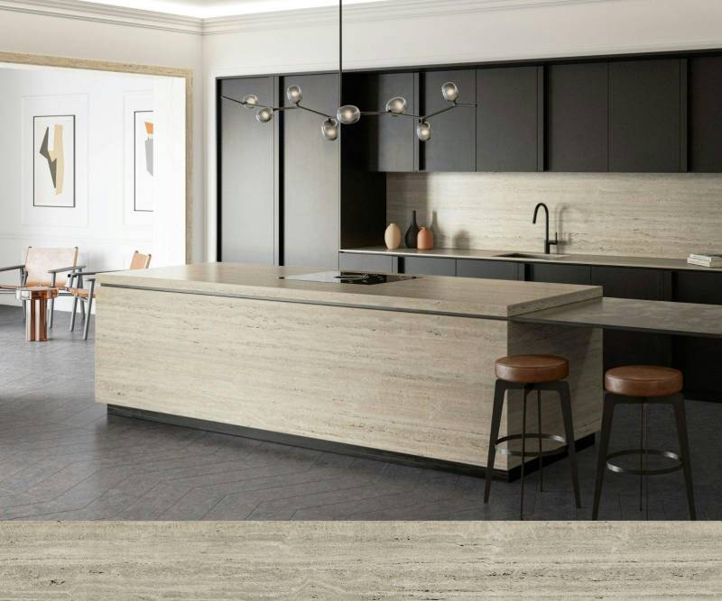 Votre cuisine design avec les nouveaux coloris de plans de travail en Dekton chez Showroom443