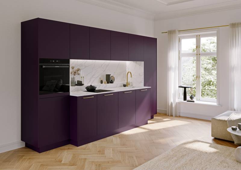 Une cuisine moderne et colorée chez Showroom443 