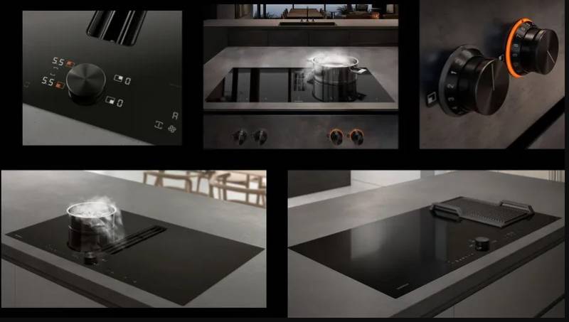 Plaque de cuisson avec hotte intégrée Gaggenau chez Showroom443 à Nîmes près de Montpellier