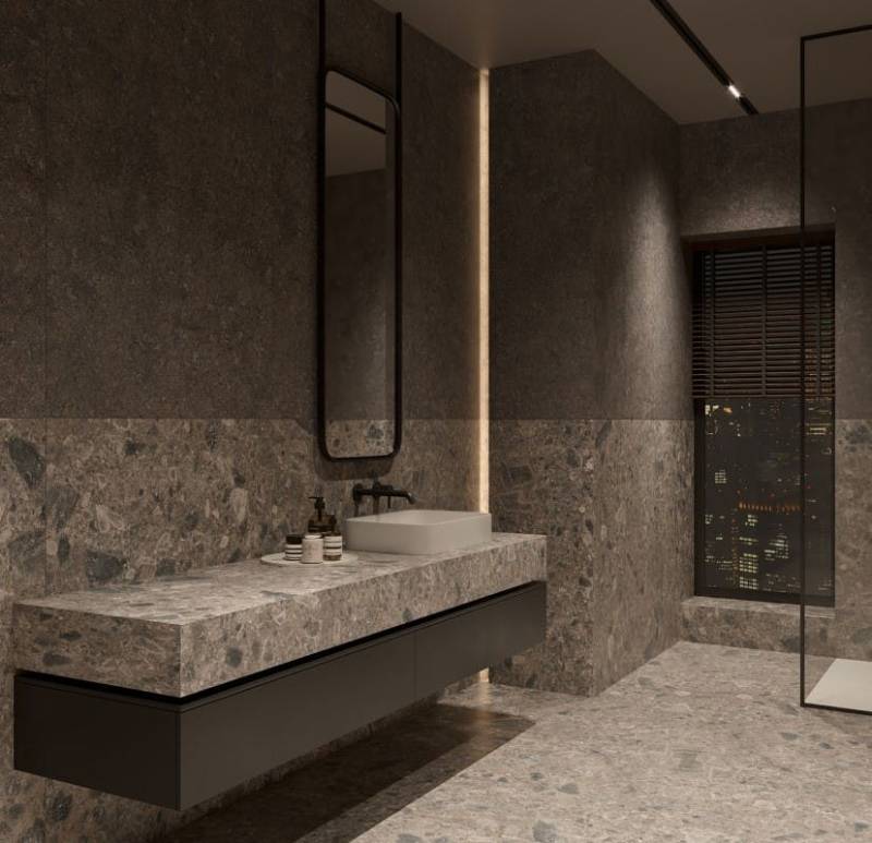 Dekton, le secret pour une nouvelle salle de bain chic et moderne chez Showroom443