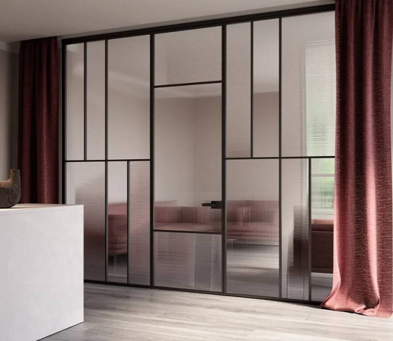 Verriére ALBED sur mesure verre texturé shangai sur Nîmes près d'Uzès