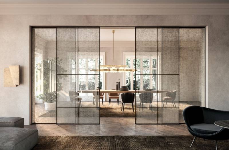 Verriére ALBED coulissante verre tissé sur Nîmes près d'Uzès