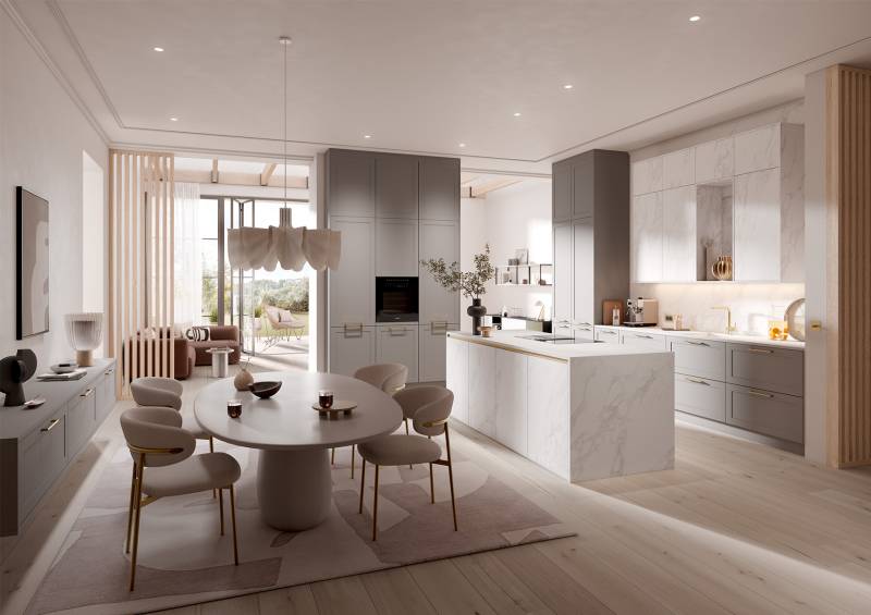 Une cuisine aménagée de charme pour votre maison de vacances par showroom443 à Nîmes