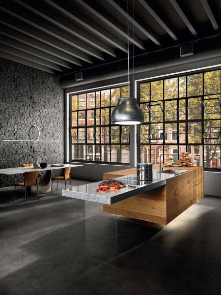 Une cuisine moderne et des matières exclusives avec la marque LAGO chez Showroom443 à Nîmes