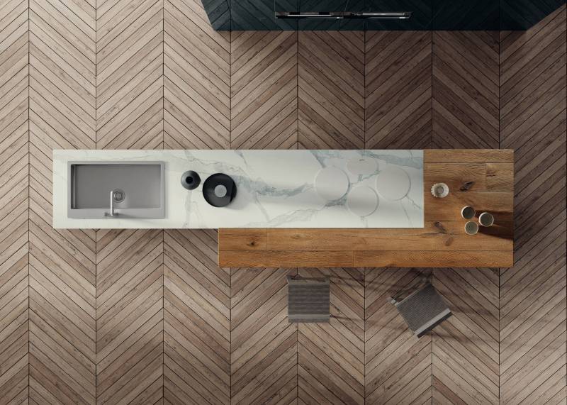 Une cuisine contemporaine avec la marque LAGO chez Showroom443 à Nîmes