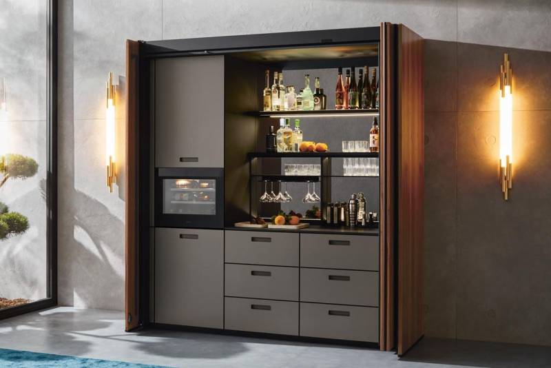 Concevoir une cuisine sur mesure moderne avec des rangements innovants avec le pocketsystem de next125 sur Nîmes proche de Montpellier