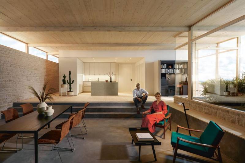 Le design de cuisine couleur naturelle tendance pour 2024 chez Showroom443 à Nîmes