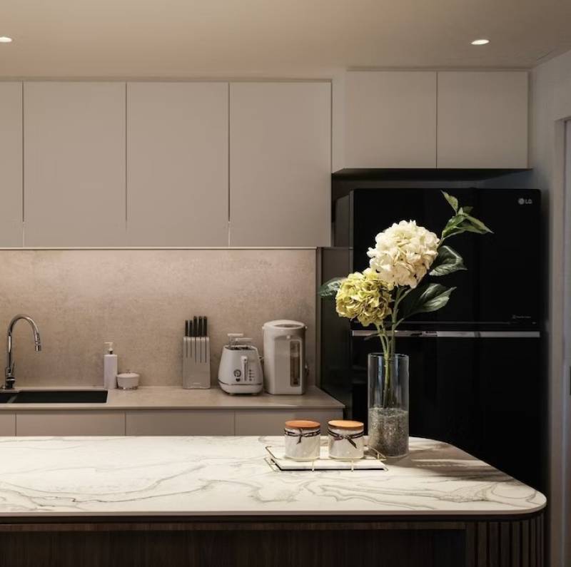 Plan de travail en Dekton Liquid Sky sur Nîmes près d'Uzès