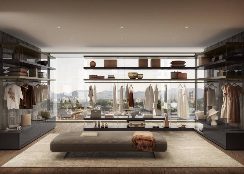 Dressing sur mesure AIR en verre design pour une décoration contemporaine à Nîmes