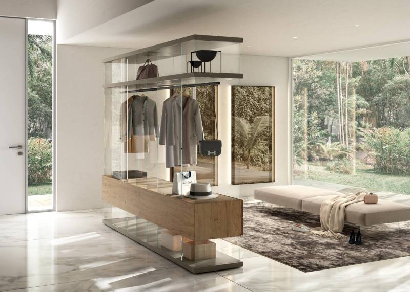 Dressing sur mesure en verre design pour une décoration contemporaine à Nîmes