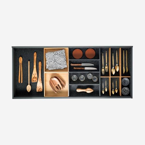 Cuisine organisée haut de gamme équipement intérieur flex-box à Nîmes