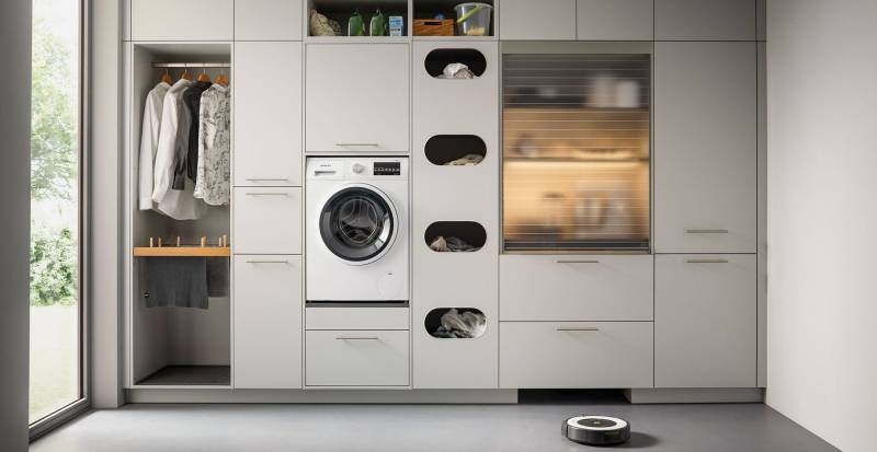 Meuble petit déjeuner rideau semi transparent clair Schüller à Nîmes