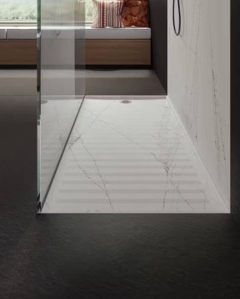 Receveur de salle de bain en pierre sur mesure anti-dérapant à Nîmes dans le Gard