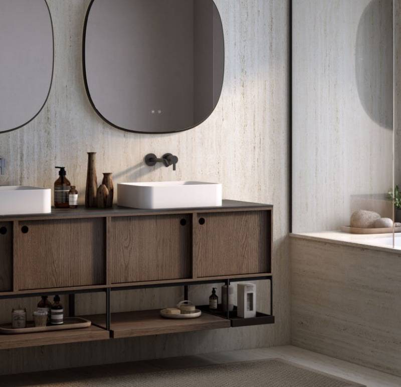 Dekton, le secret pour une salle de bain chic et moderne chez Showroom443