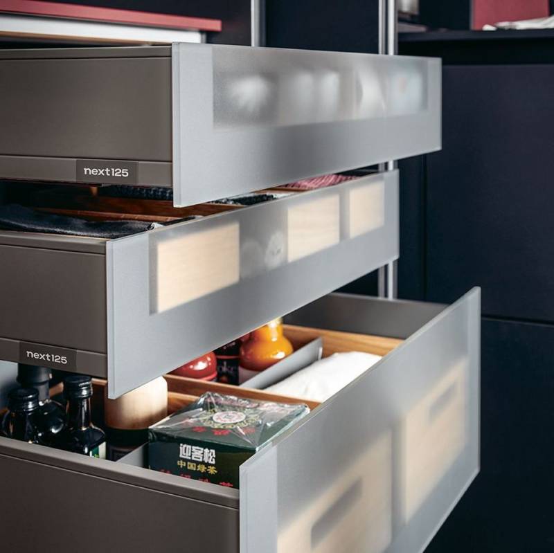 Cuisine organisée haut de gamme tiroirs intérieurs next125 à Nîmes