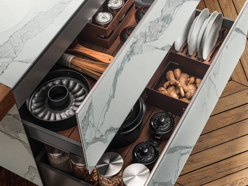Zoom sur les cuisines design italiennes LAGO chez Showroom443 sur Nîmes près de Montpellier
