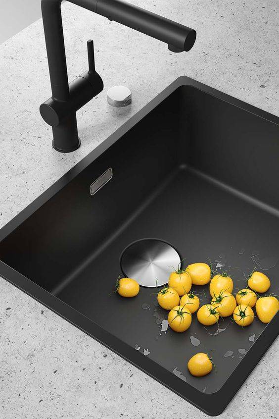 évier encastré sans égouttoir noir pour votre cuisine moderne à Nîmes